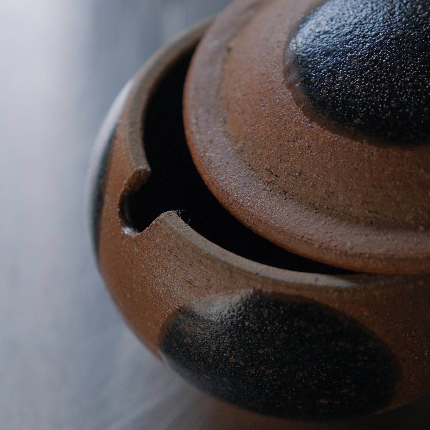 丸紋蓋物/ 沖塩明樹 (倉敷みなと窯)