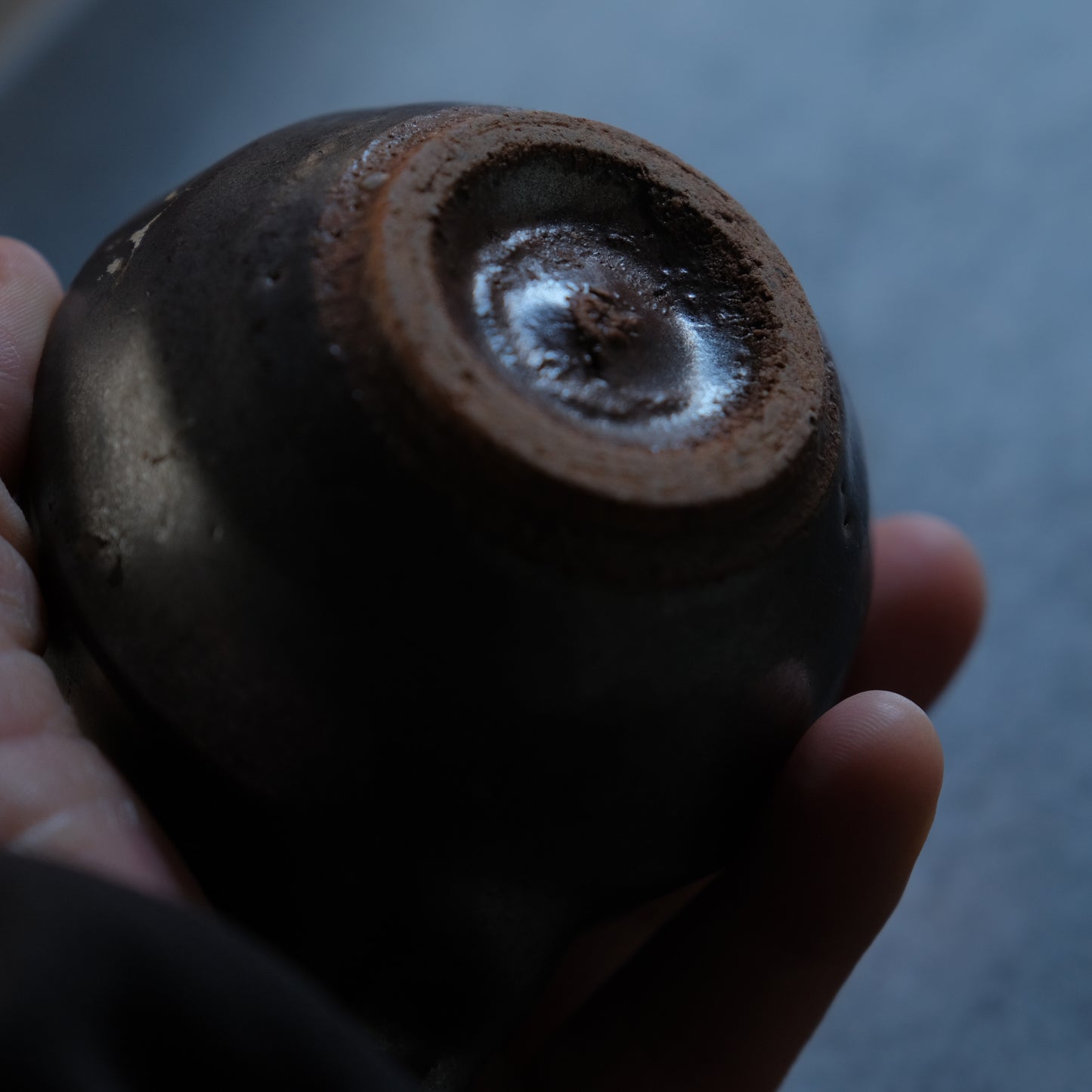 醤油差し(ソーサー付き)/ 沖塩明樹(倉敷みなと窯)