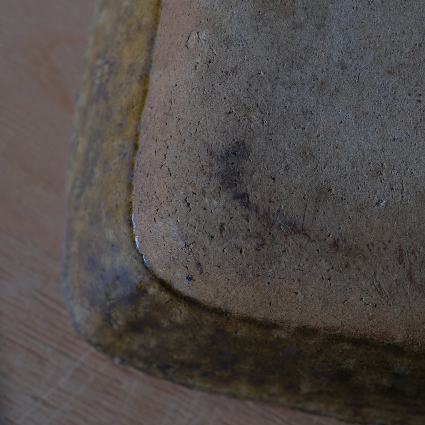 流掛角鉢 / 羽島焼