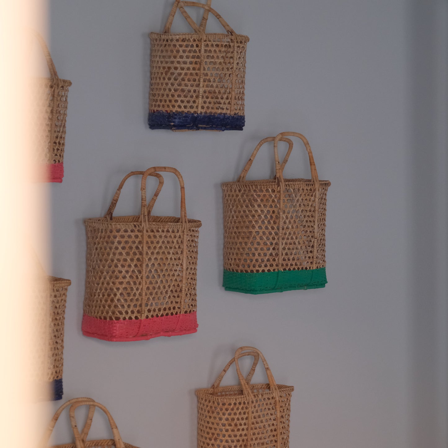 paint rattan basket - medium