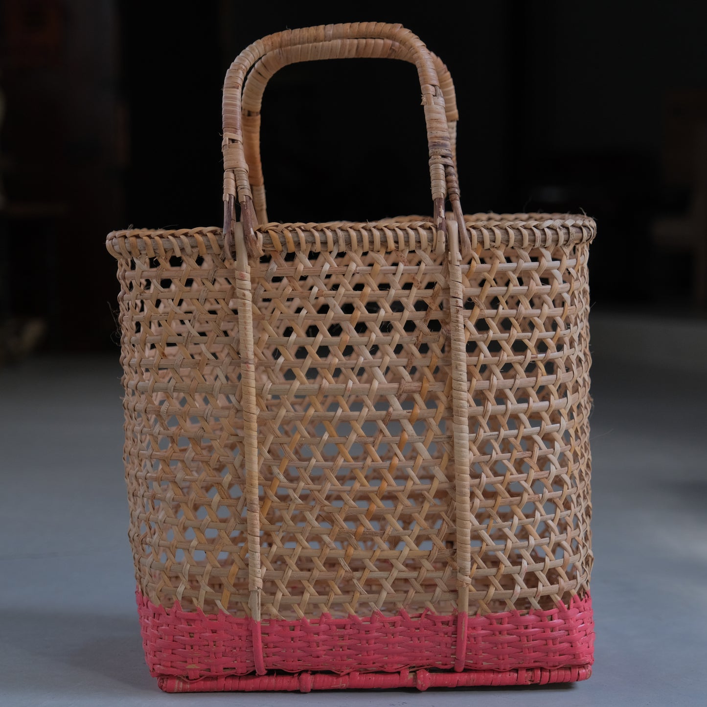 paint rattan basket - medium