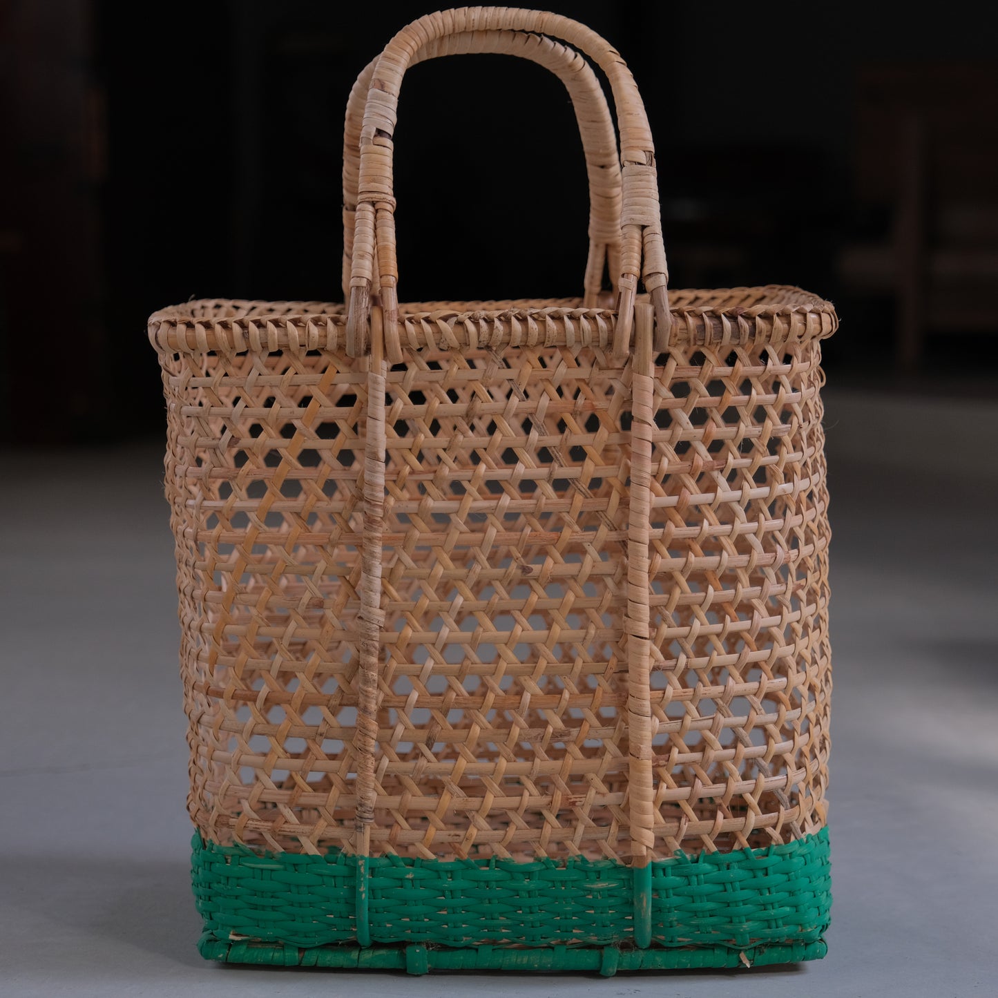 paint rattan basket - medium