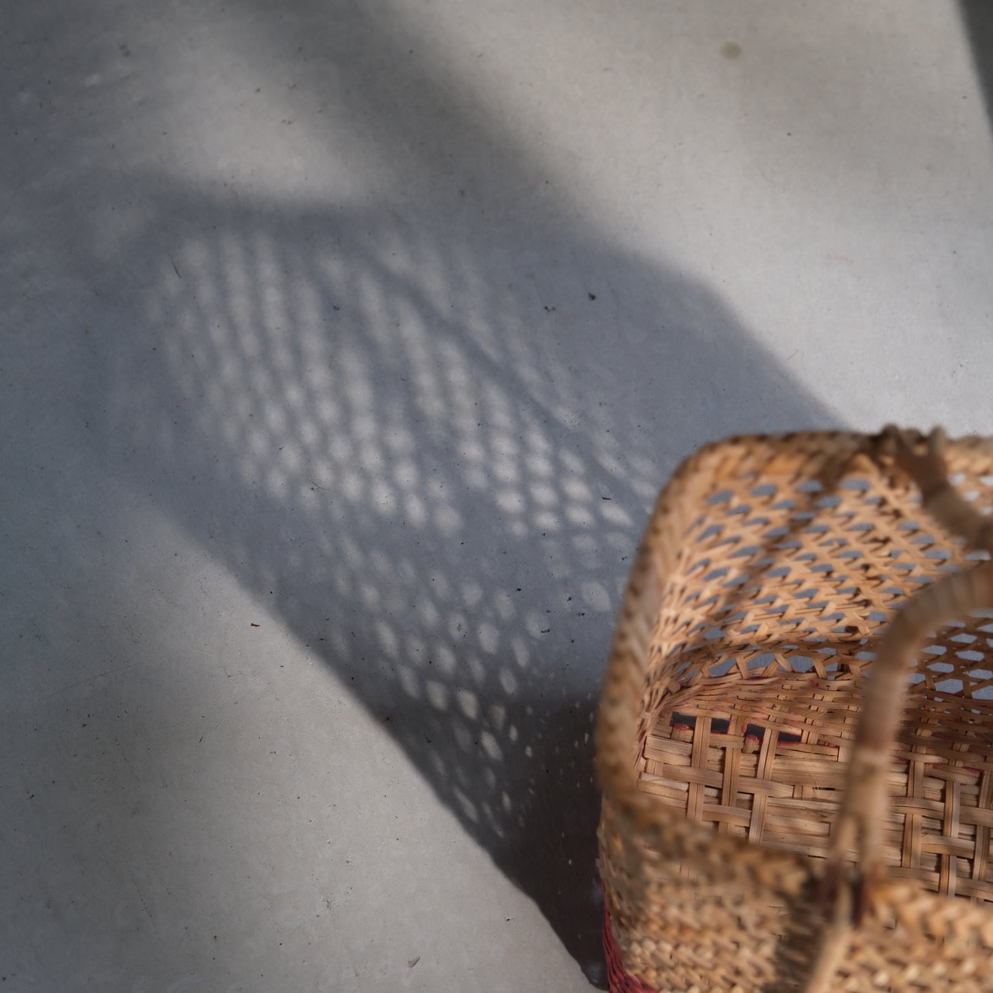 paint rattan basket - medium