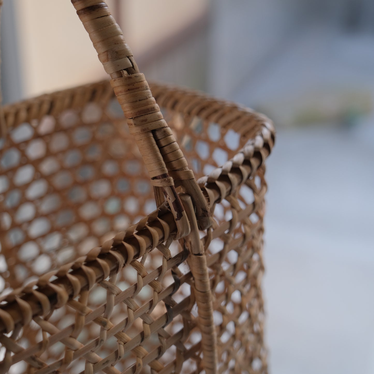 paint rattan basket - medium