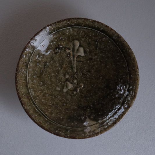 灰釉四寸皿 / 倉敷青木窯（三宅康太）