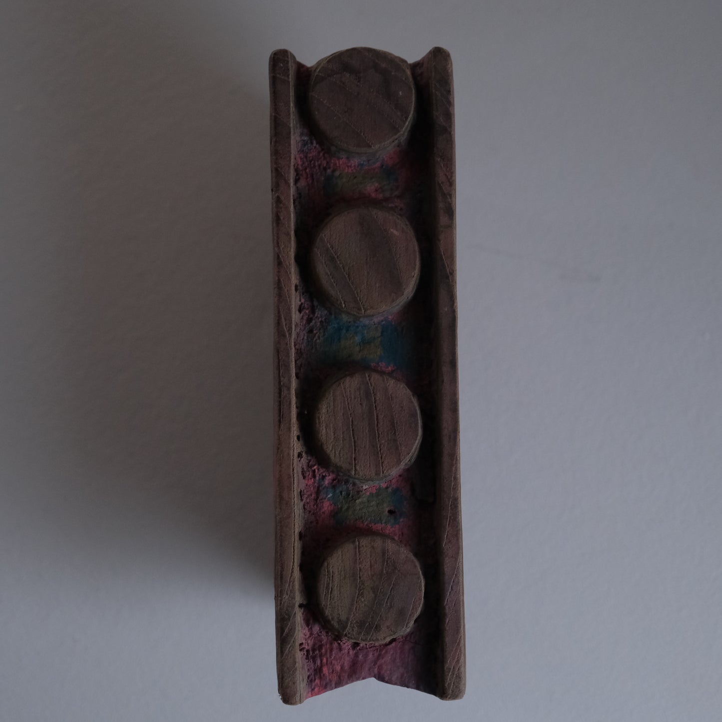 geometric wood block - C（ブロックプリントの版木 ） / インド