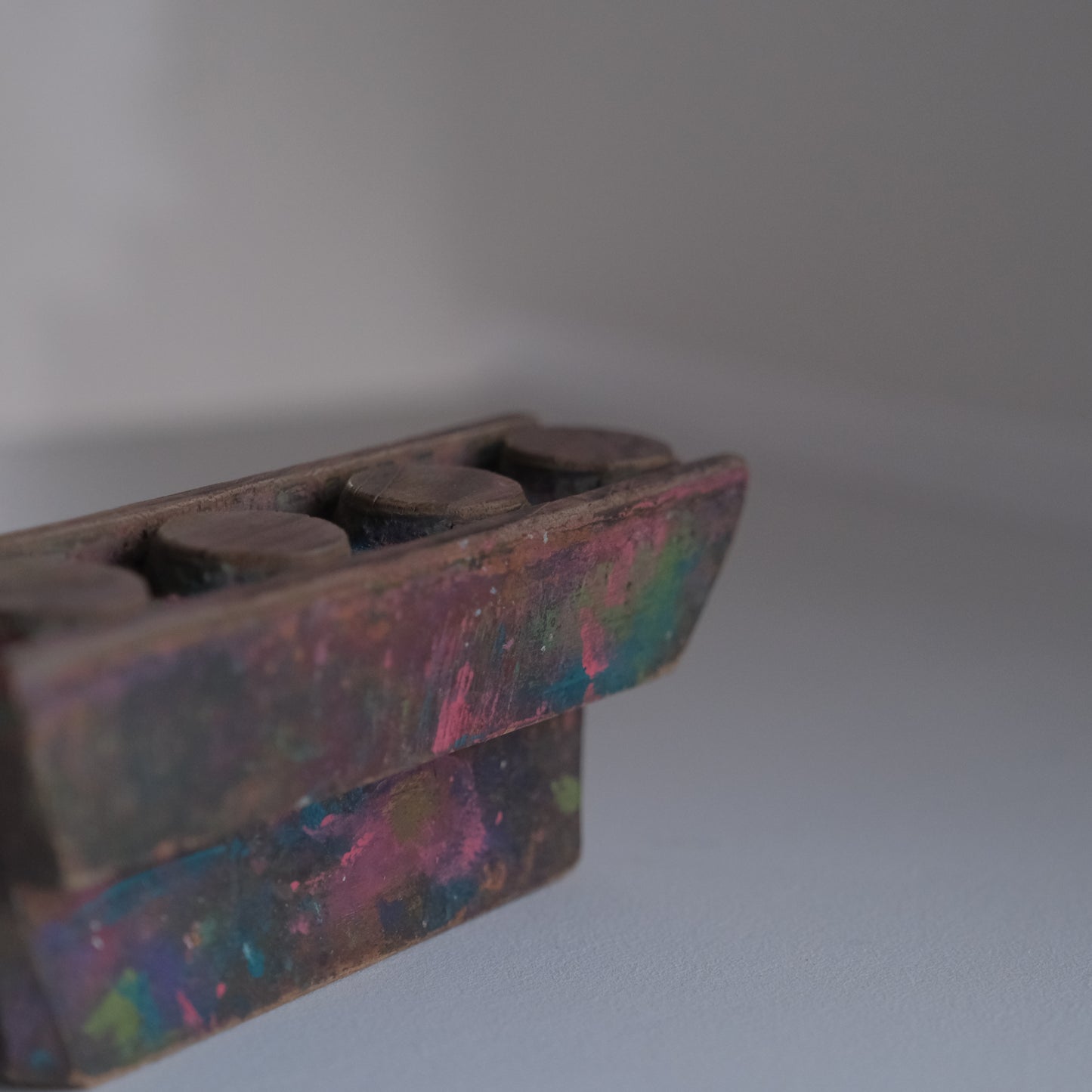 geometric wood block - C（ブロックプリントの版木 ） / インド