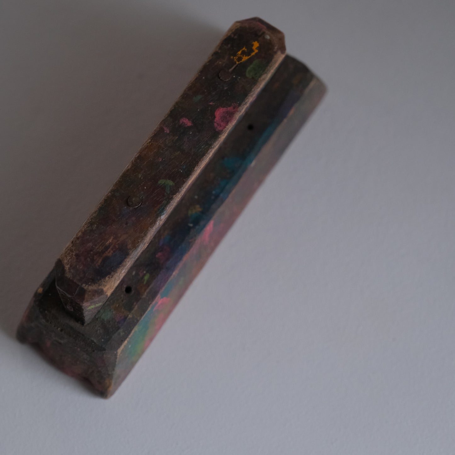 geometric wood block - C（ブロックプリントの版木 ） / インド