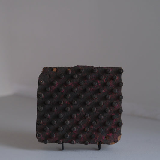 geometric wood block - D（ブロックプリントの版木 ） / インド