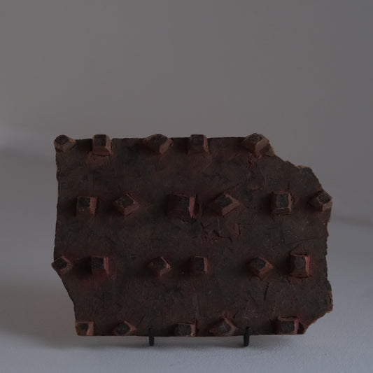 geometric wood block - F（ブロックプリントの版木 ） / インド