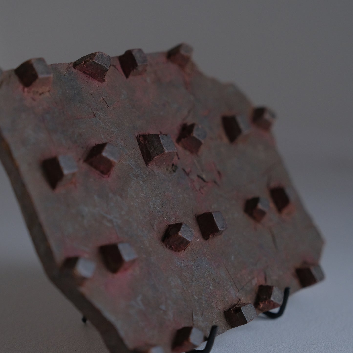 geometric wood block - F（ブロックプリントの版木 ） / インド