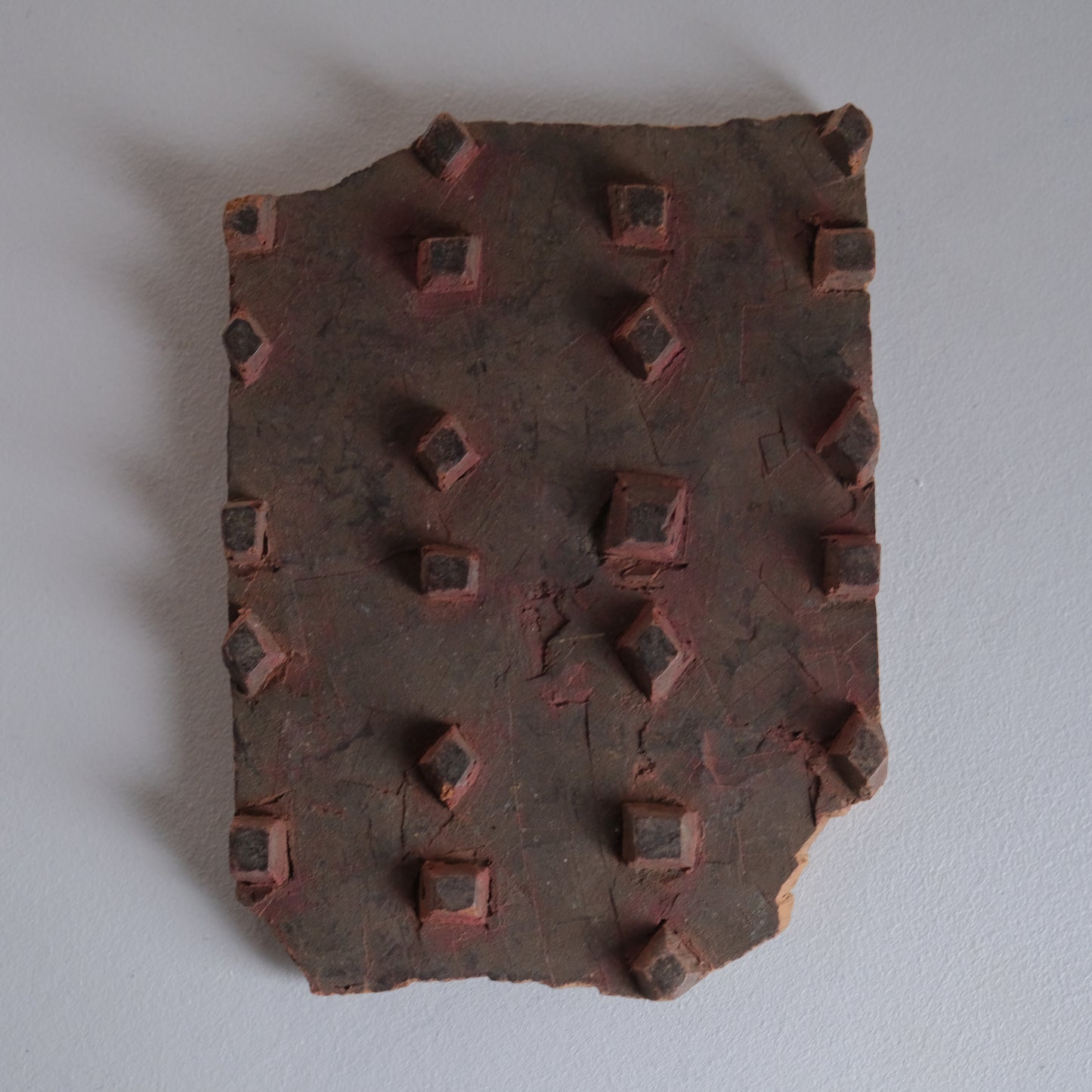 geometric wood block - F（ブロックプリントの版木 ） / インド