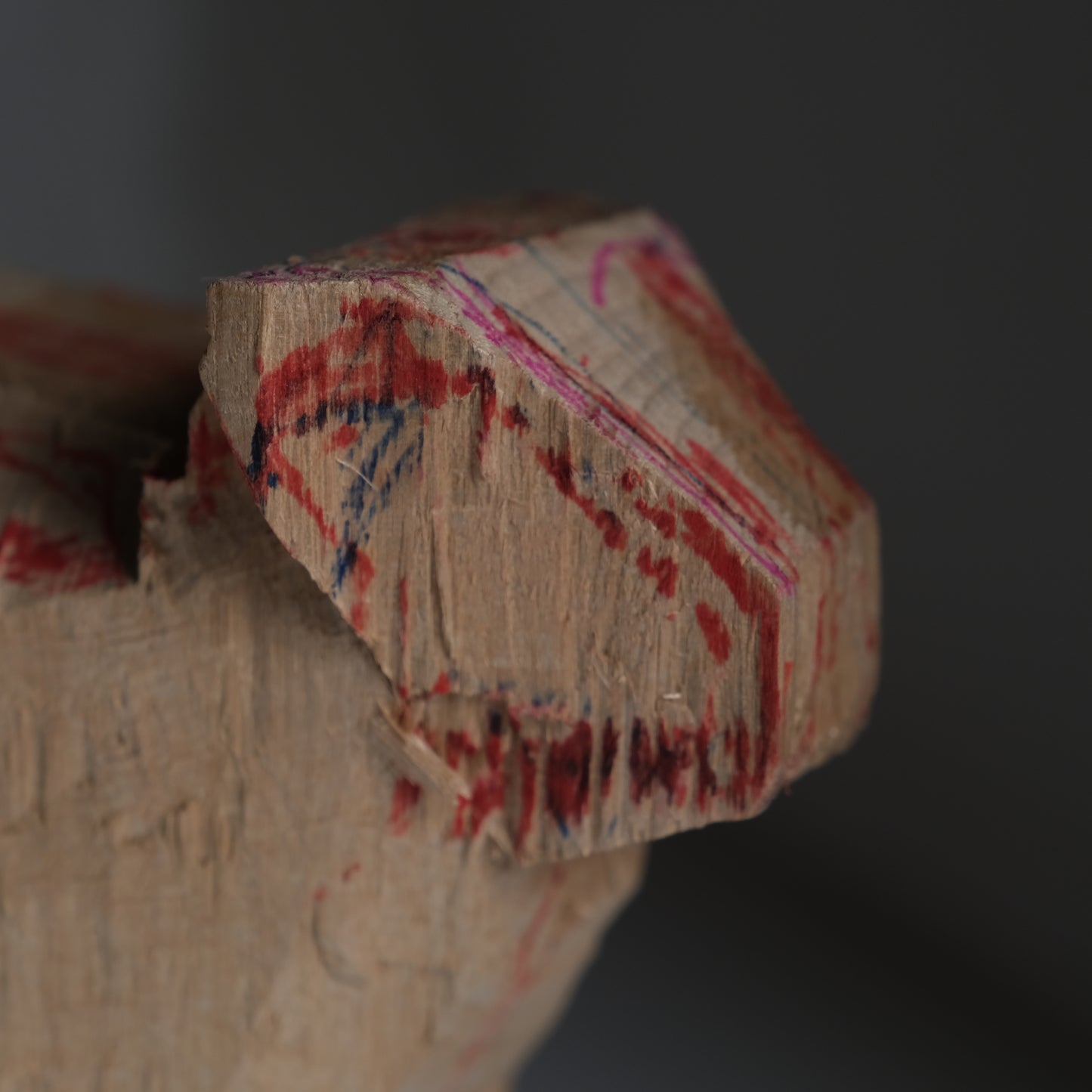 WOODEN SCULPTURE -牛-