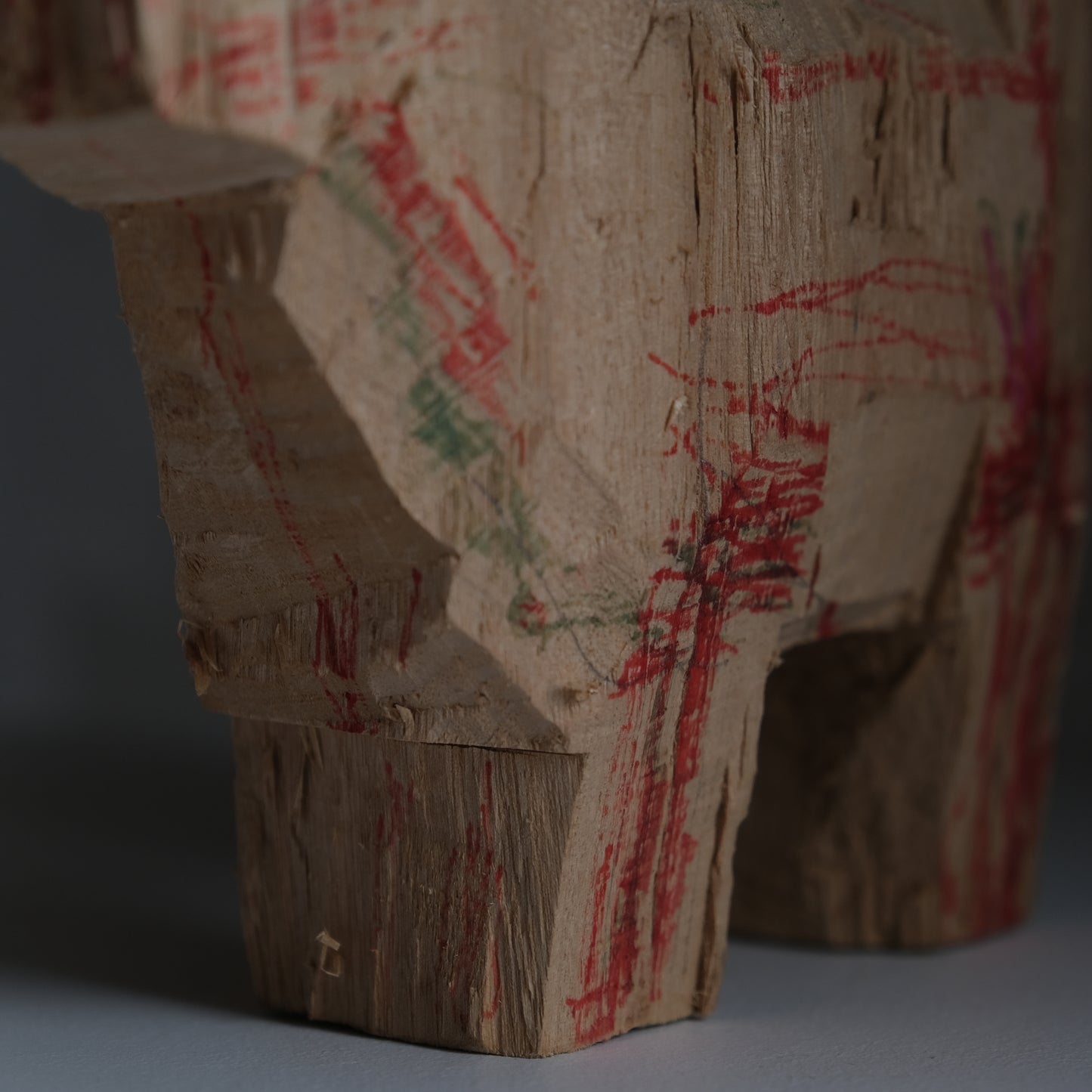 WOODEN SCULPTURE -牛-