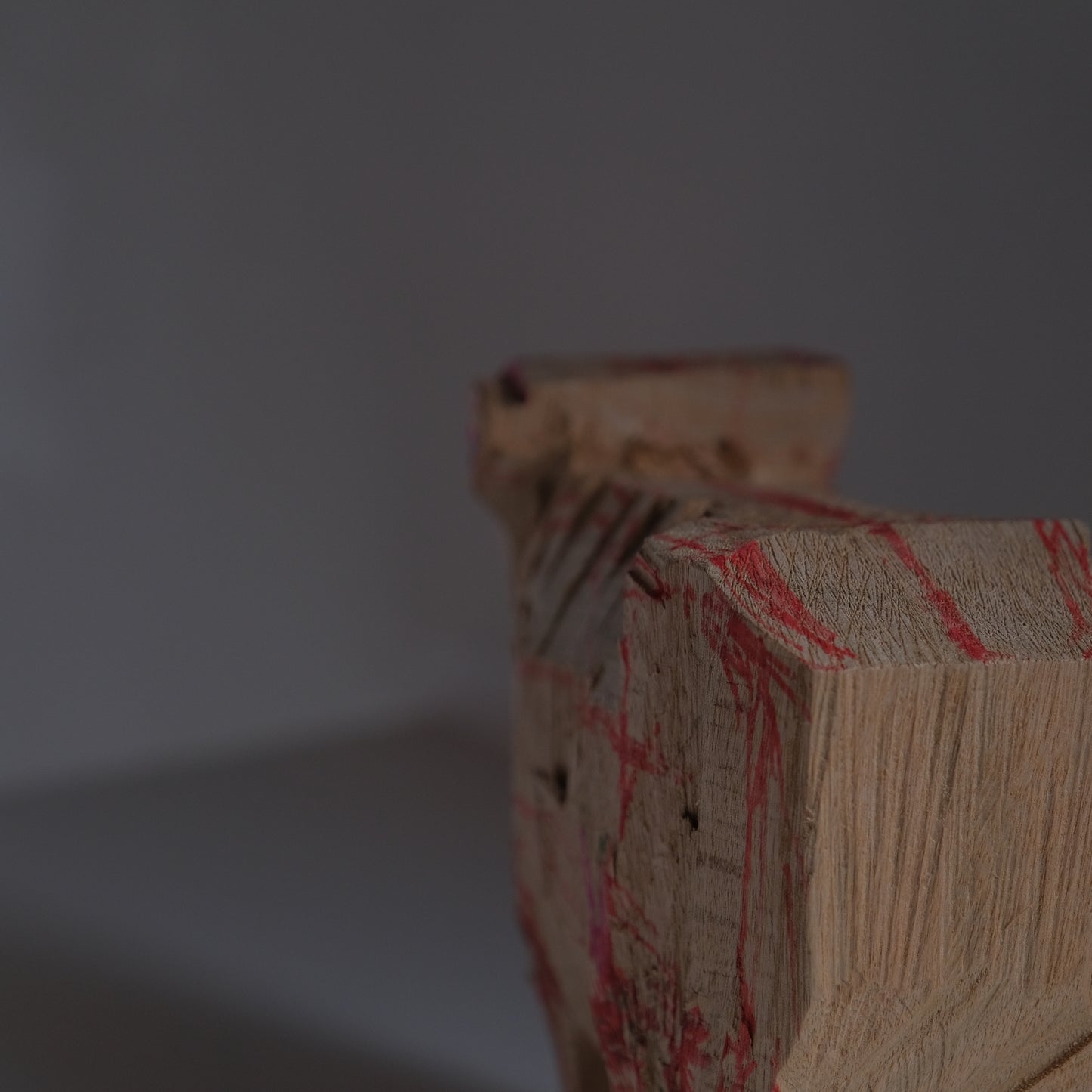 WOODEN SCULPTURE -牛-