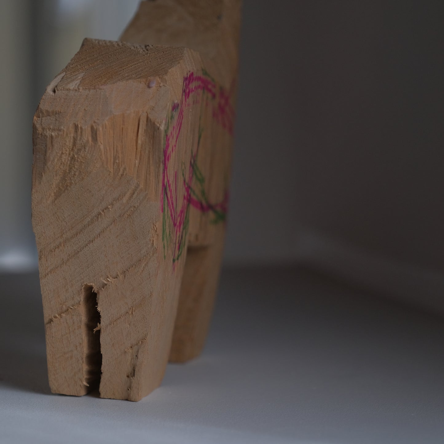 WOODEN SCULPTURE -馬-