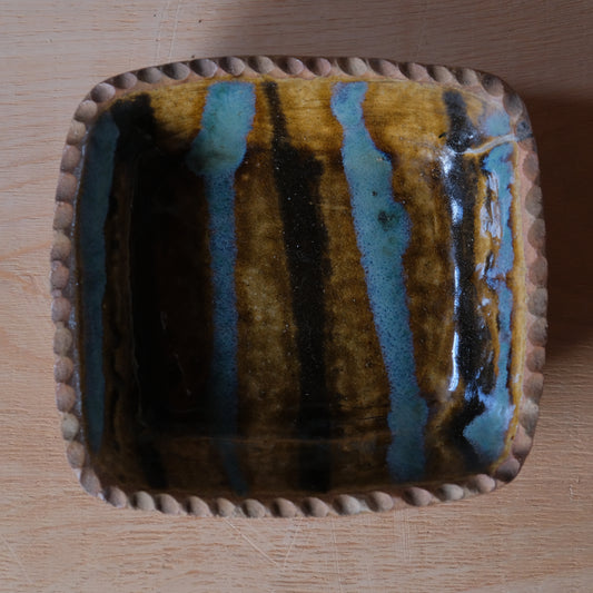 流掛角鉢 / 羽島焼