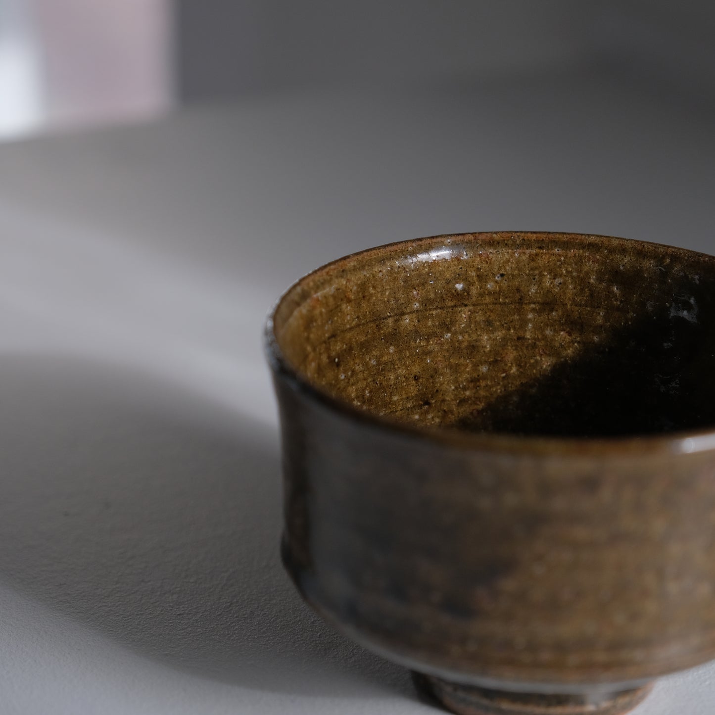 飴釉茶碗/羽島焼