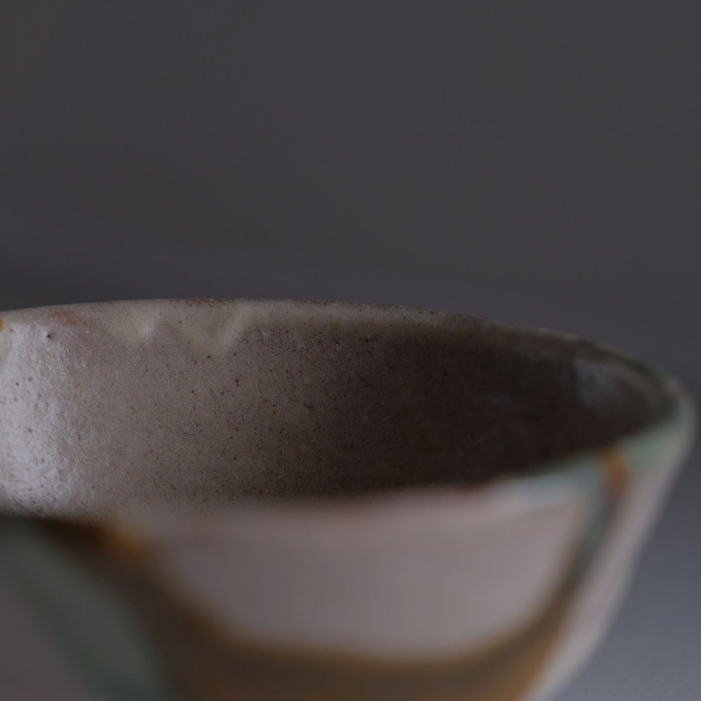 三彩五寸碗/羽島焼