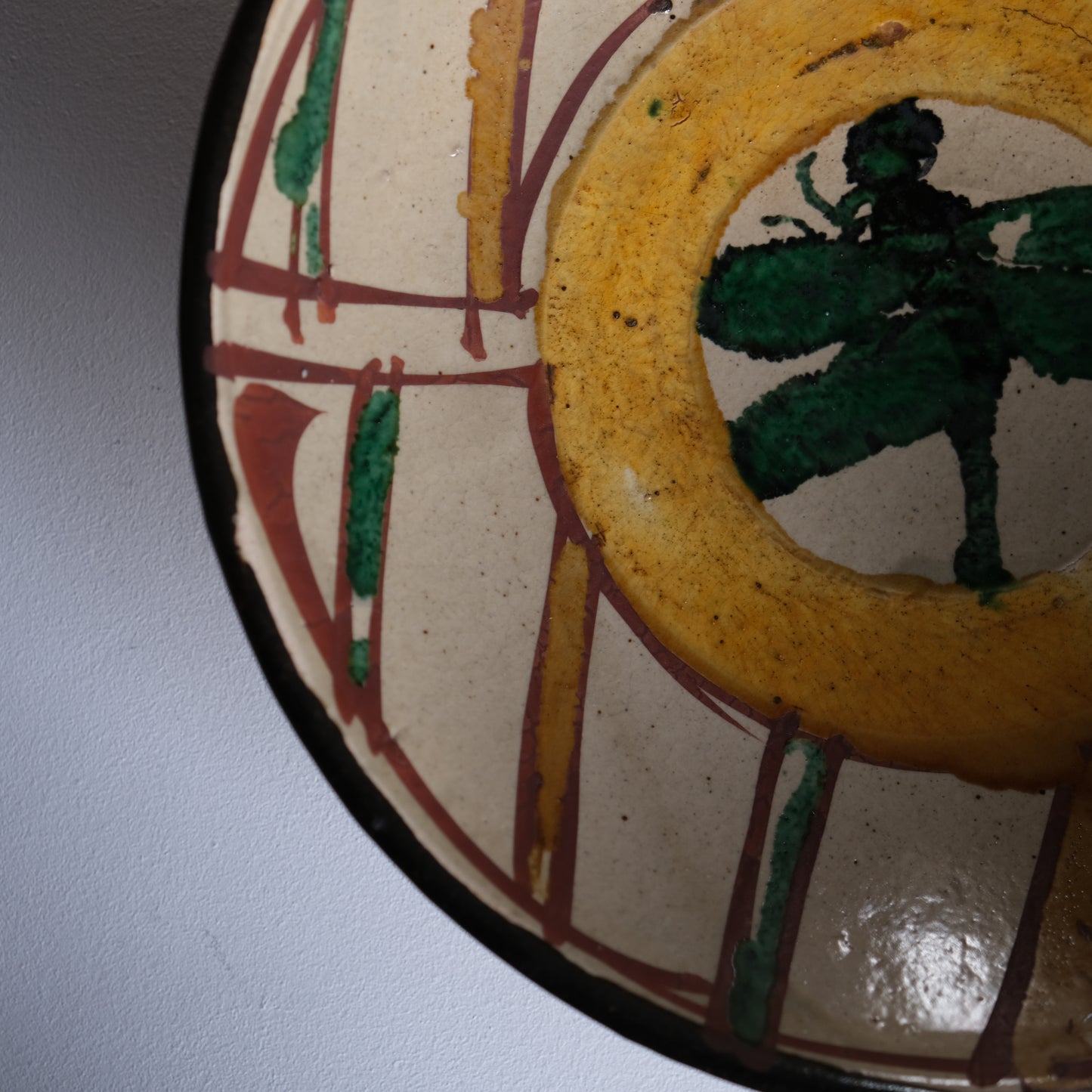 蜻蛉色絵尺皿 / 合田好道