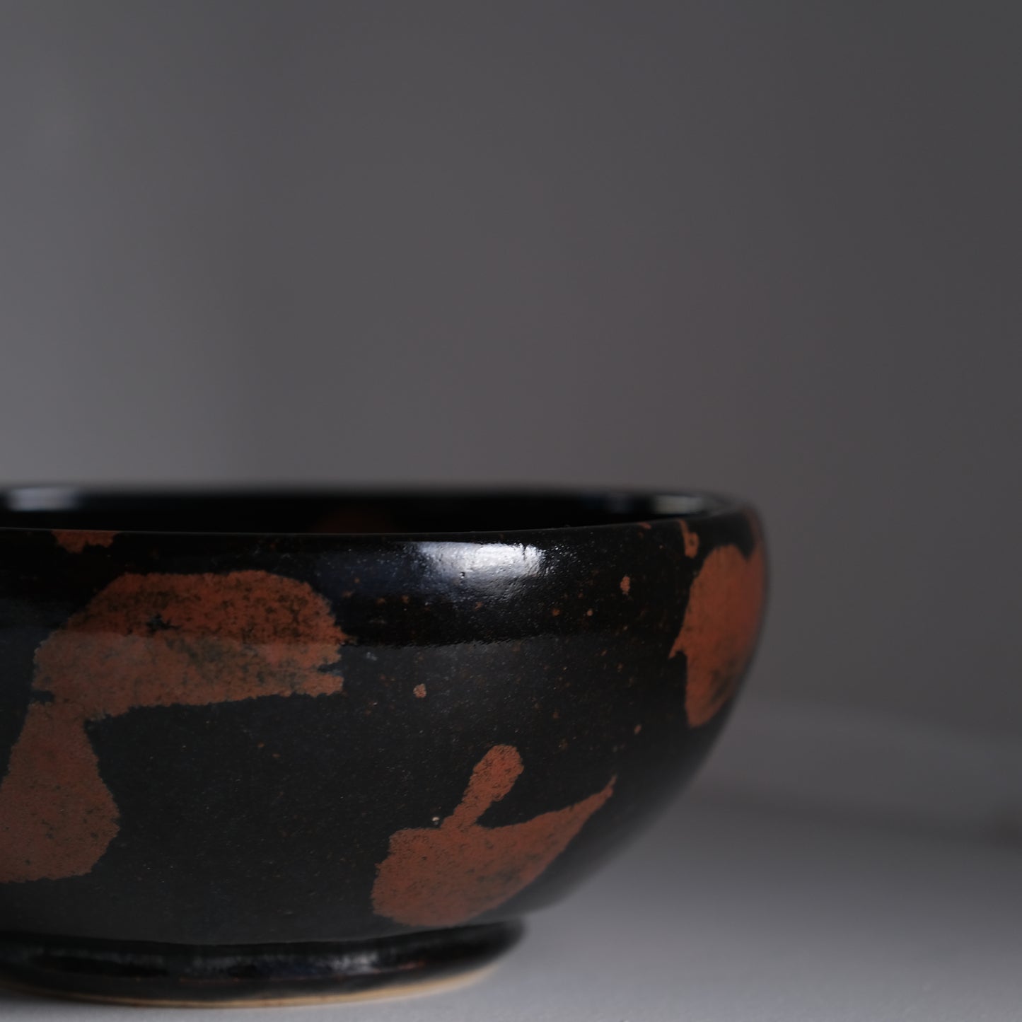 黒釉点打鉢 / 椋木英三