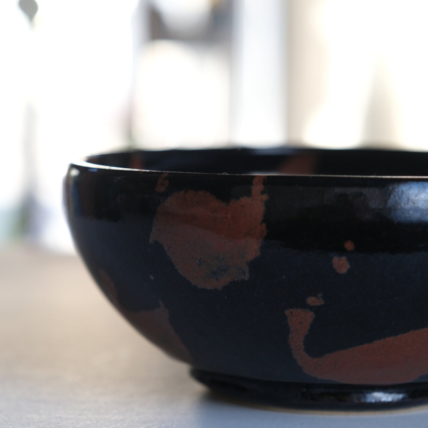 黒釉点打鉢 / 椋木英三