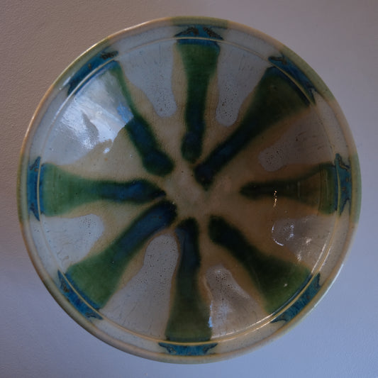 三彩鉢 / 瀬戸本業窯 (六代 水野半次郎)