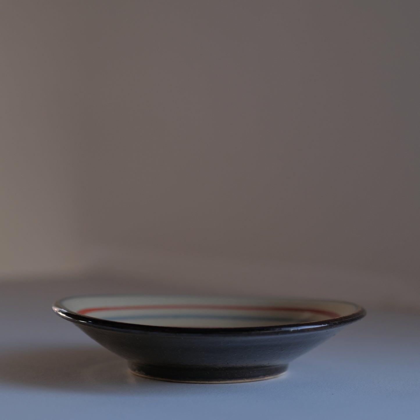 輪線紋五寸皿 / 沖縄