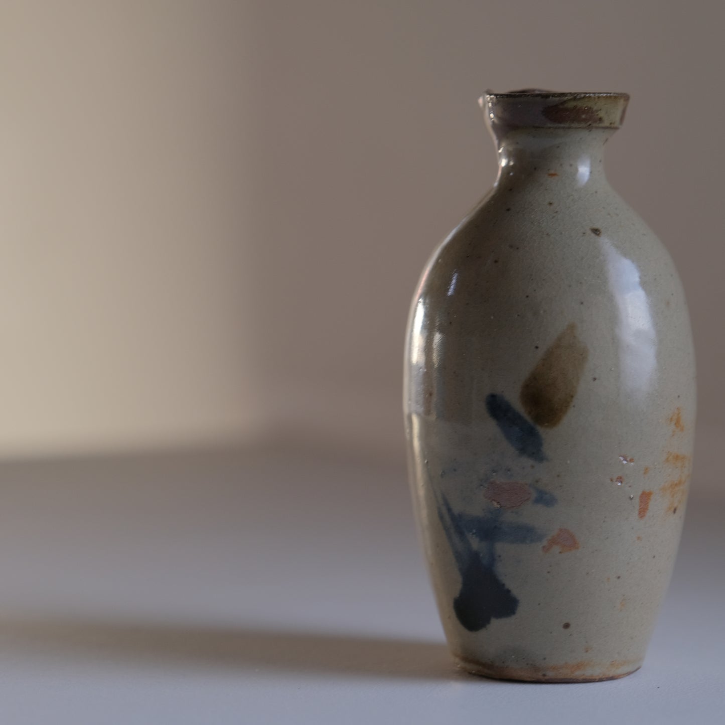 呉須黍紋徳利A / 壺屋焼