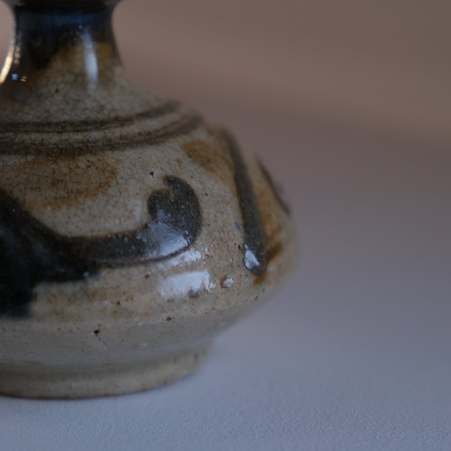 唐草紋酒器 カラカラ / 沖縄(壺屋焼)