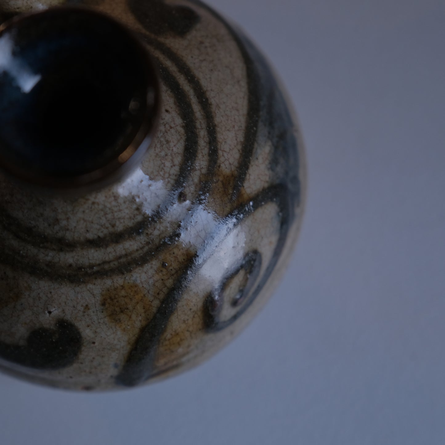 唐草紋酒器 カラカラ / 沖縄(壺屋焼)