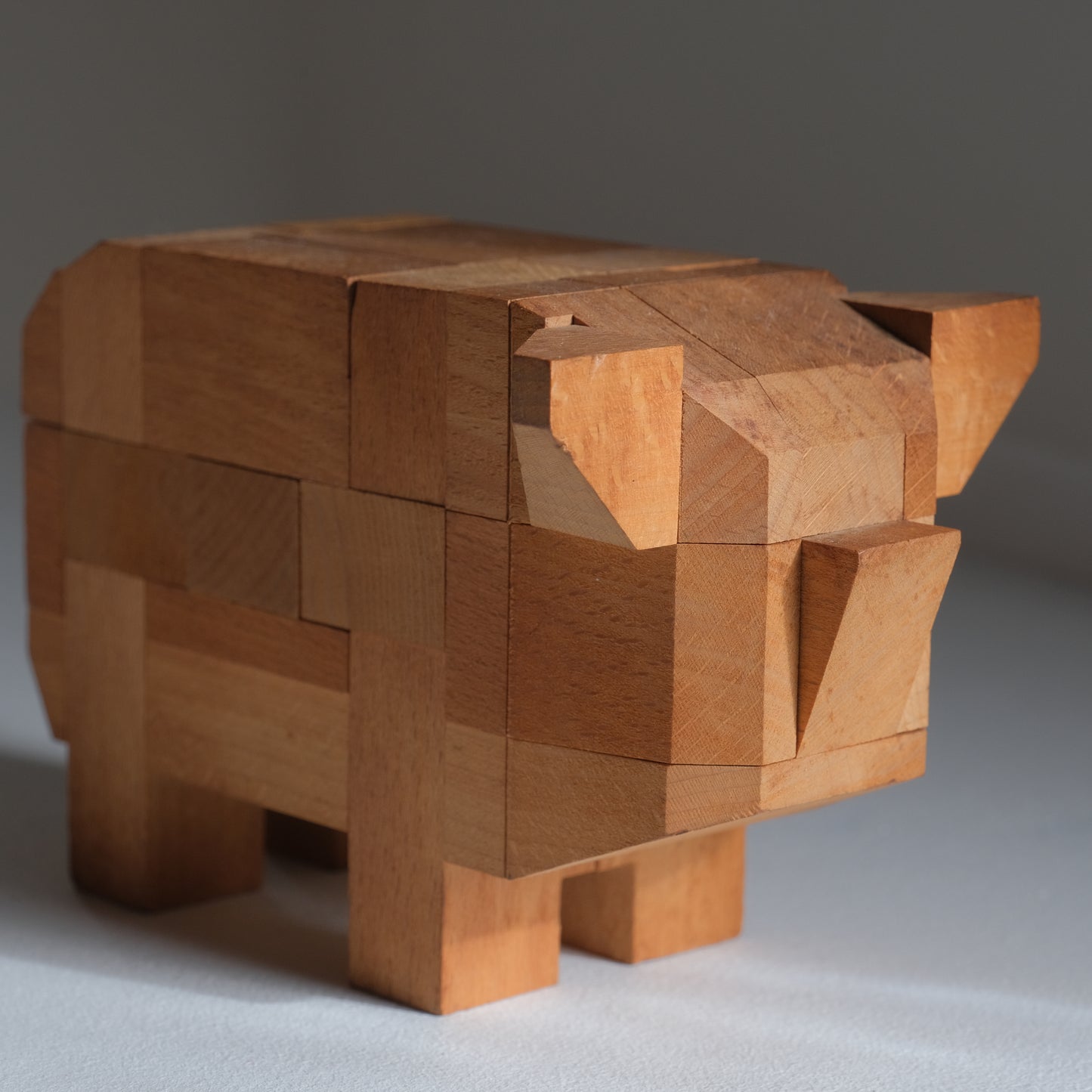 組木パズル - ブタ- / 山中組木工房