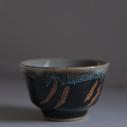 黒釉指描鉢 /沖塩明樹