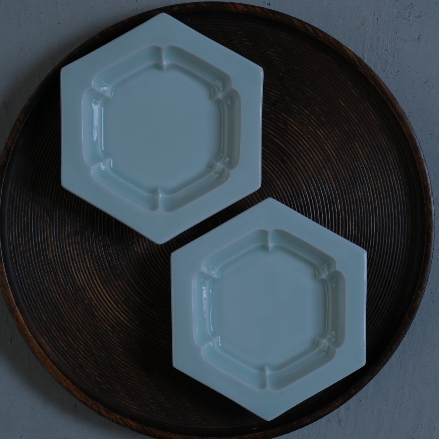 白磁六角皿 /椋木英三