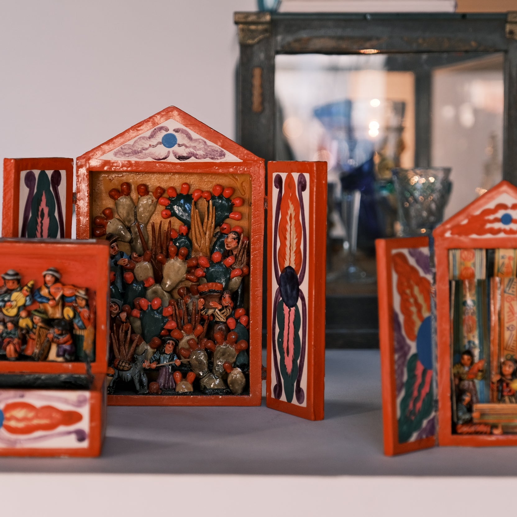 Mabilon Jimenez ペルー 祭壇 レタブロ ビンテージ 箱型 民芸品