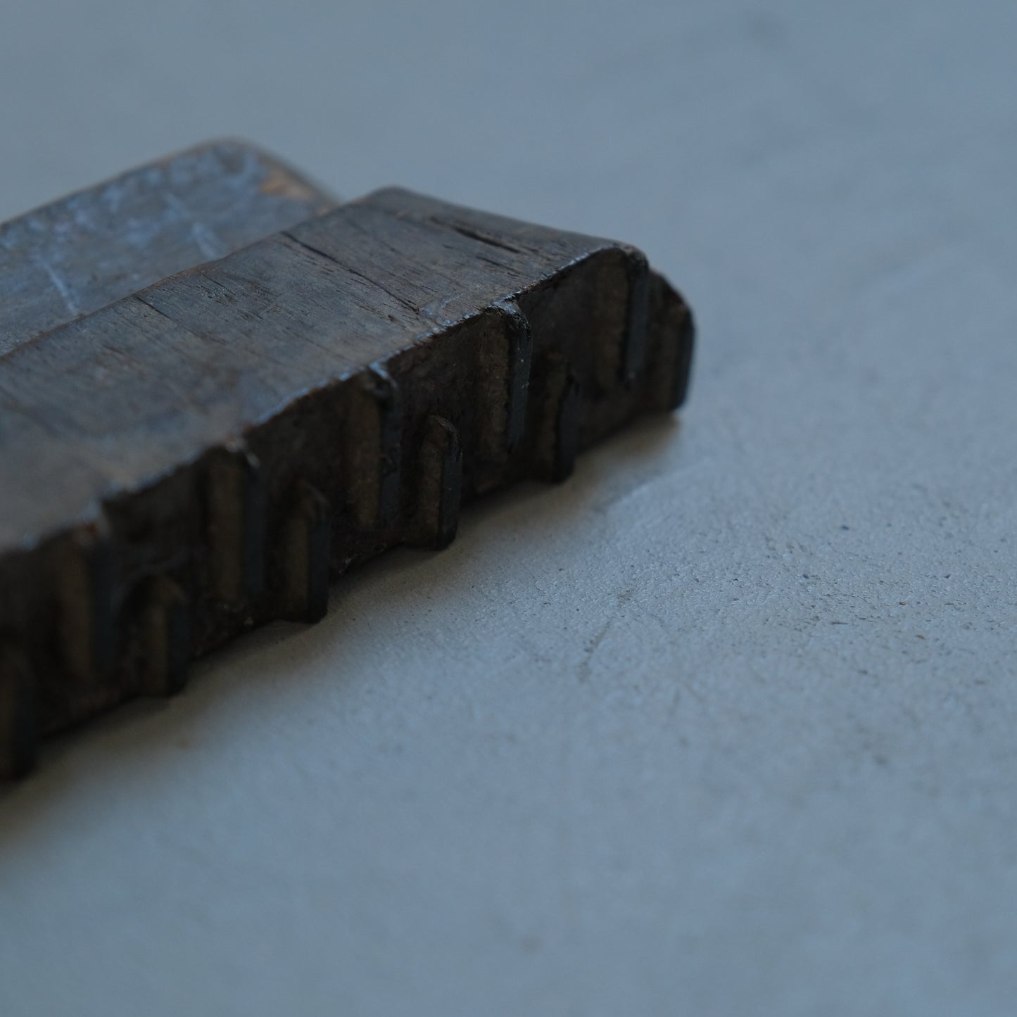 geometric wood block - C（ブロックプリントの版木 ） / インド
