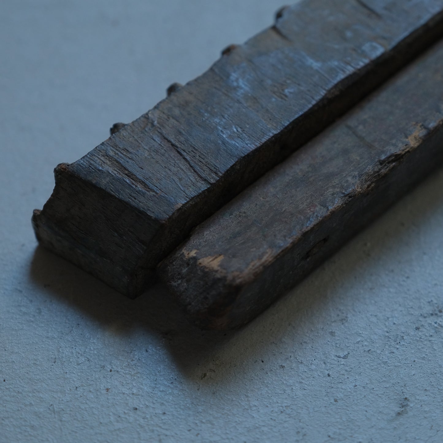 geometric wood block - C（ブロックプリントの版木 ） / インド