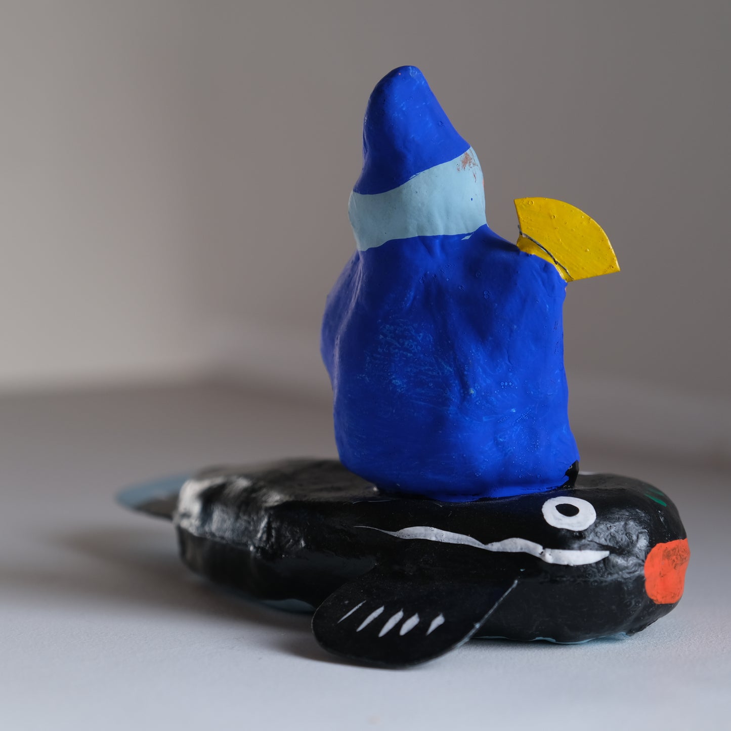 鯰乗り三番叟猿 / 春日部張子