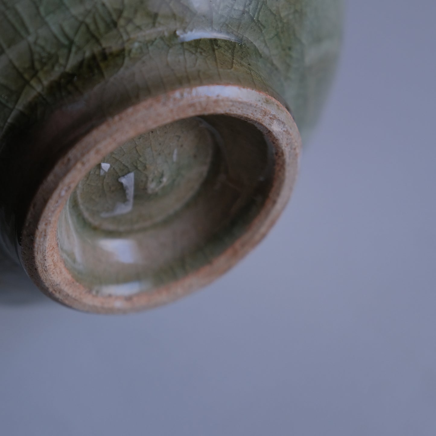 灰釉白泥文丼鉢 / 志和地窯